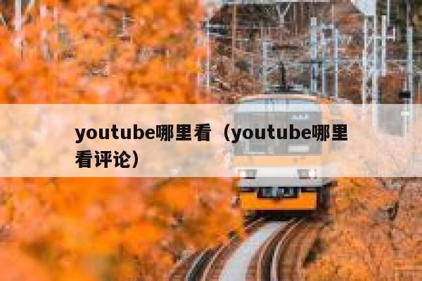 youtube哪里看（youtube哪里看评论） 第1张