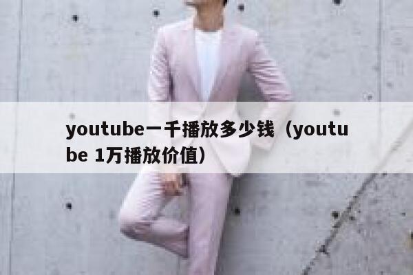youtube一千播放多少钱（youtube 1万播放价值） 第1张