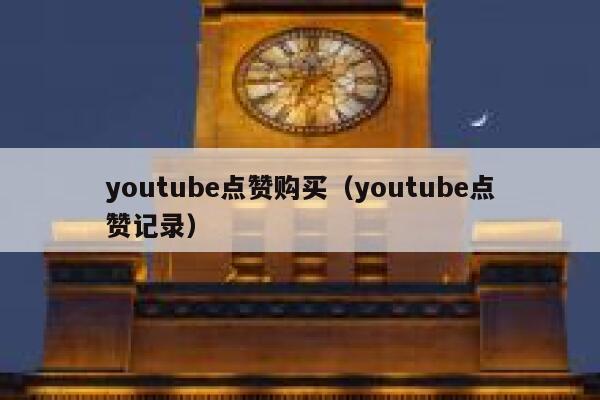 youtube点赞购买（youtube点赞记录） 第1张