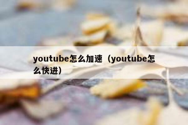 youtube怎么加速（youtube怎么快进） 第1张