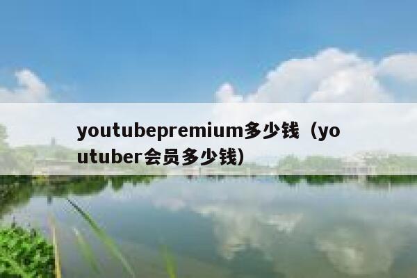 youtubepremium多少钱（youtuber会员多少钱） 第1张