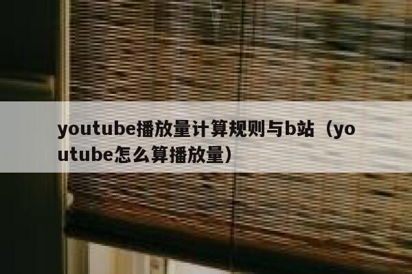 youtube播放量计算规则与b站（youtube怎么算播放量） 第1张