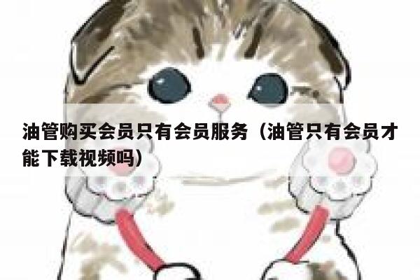 油管购买会员只有会员服务（油管只有会员才能下载视频吗） 第1张