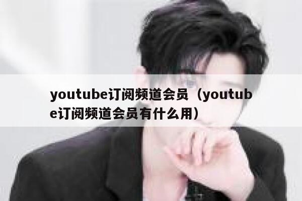 youtube订阅频道会员（youtube订阅频道会员有什么用） 第1张