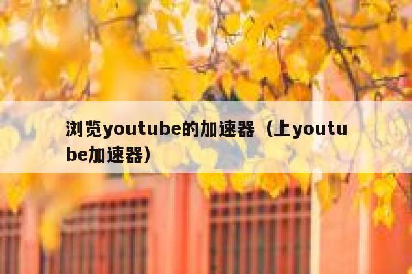 浏览youtube的加速器（上youtube加速器） 第1张