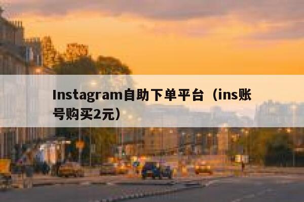 Instagram自助下单平台（ins账号购买2元） 第1张