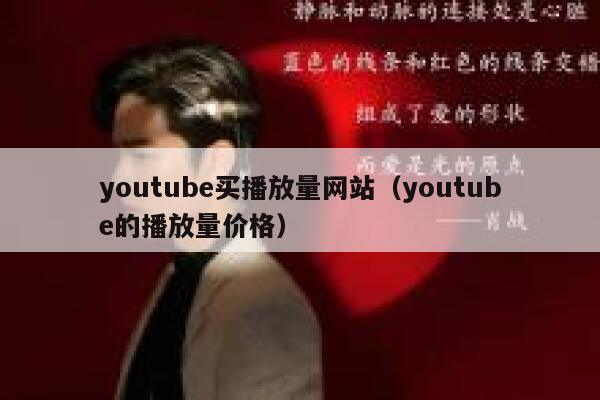 youtube买播放量网站（youtube的播放量价格） 第1张