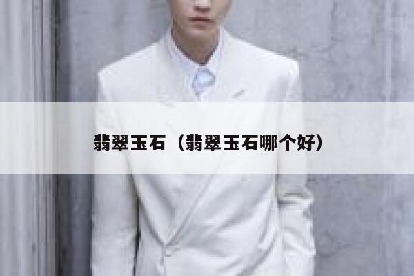 翡翠玉石(翡翠玉石哪个好) 第1张 翡翠玉石(翡翠玉石哪个好) 第1张