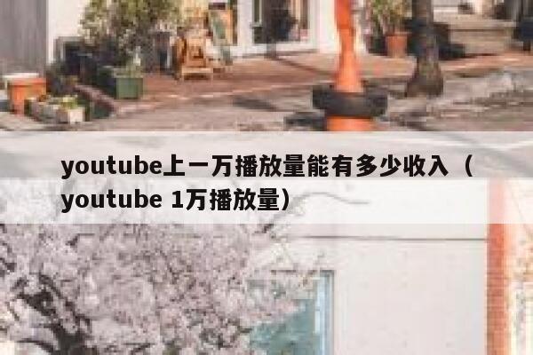 youtube上一万播放量能有多少收入(youtube 1万播放量) 第1张 youtube上一万播放量能有多少收入(youtube 1万播放量) 第1张