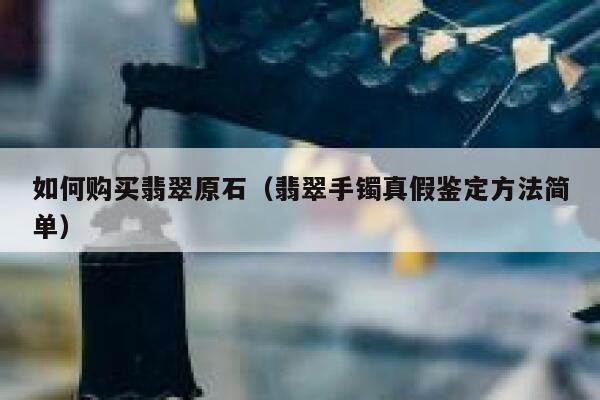 如何购买翡翠原石（翡翠手镯真假鉴定方法简单） 第1张