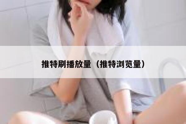 推特刷播放量（推特浏览量） 第1张