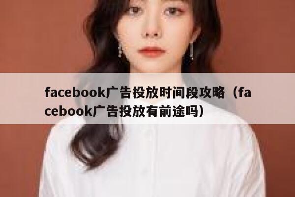 facebook广告投放时间段攻略（facebook广告投放有前途吗） 第1张