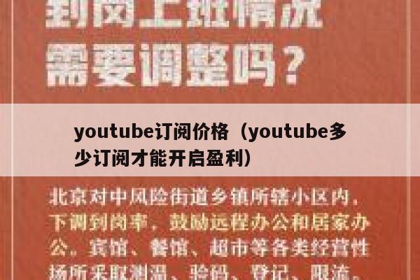 youtube订阅价格（youtube多少订阅才能开启盈利） 第1张