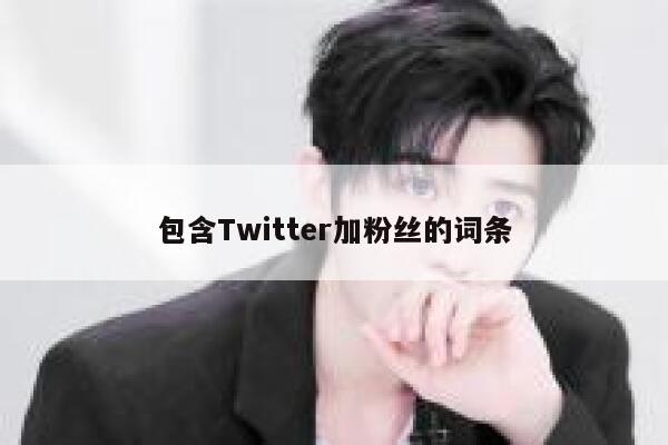 包含Twitter加粉丝的词条 第1张