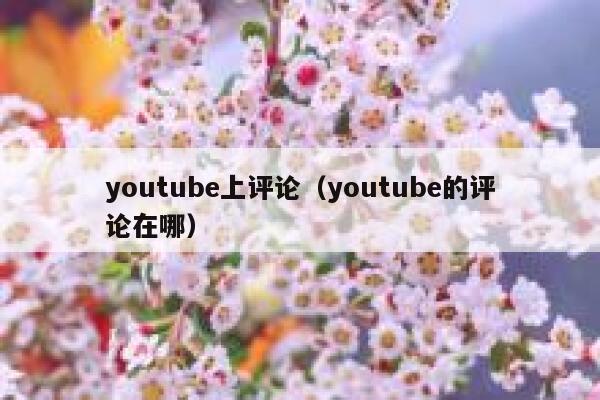 youtube上评论（youtube的评论在哪） 第1张