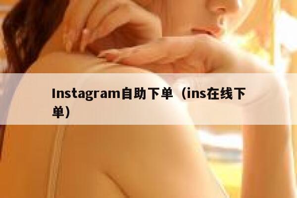 Instagram自助下单（ins在线下单） 第1张