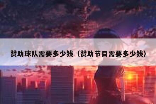赞助球队需要多少钱（赞助节目需要多少钱） 第1张