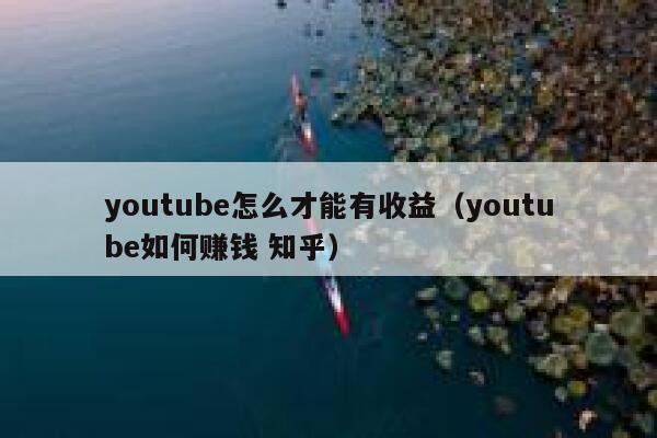 youtube怎么才能有收益（youtube如何赚钱 知乎） 第1张