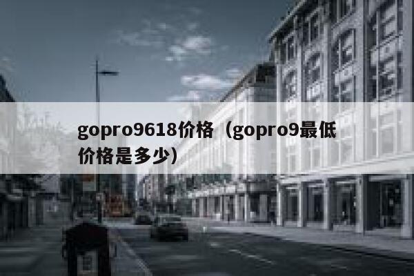 gopro9618价格（gopro9最低价格是多少） 第1张