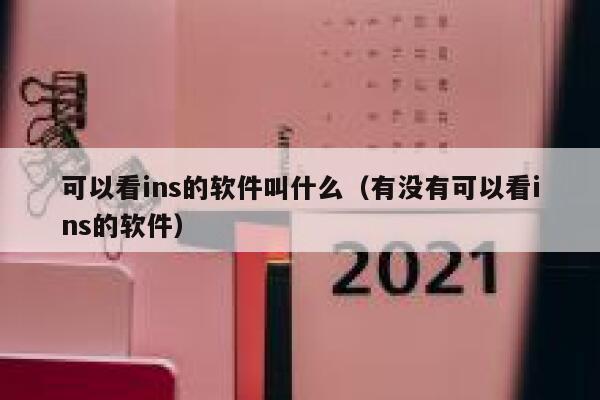 可以看ins的软件叫什么（有没有可以看ins的软件） 第1张