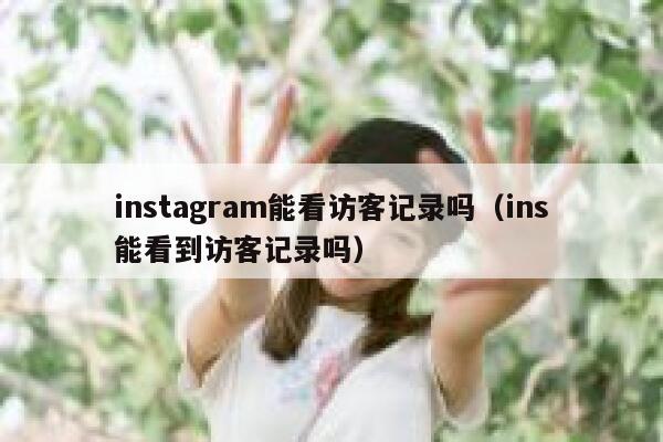 instagram能看访客记录吗(ins能看到访客记录吗) 第1张 instagram能看访客记录吗(ins能看到访客记录吗) 第1张