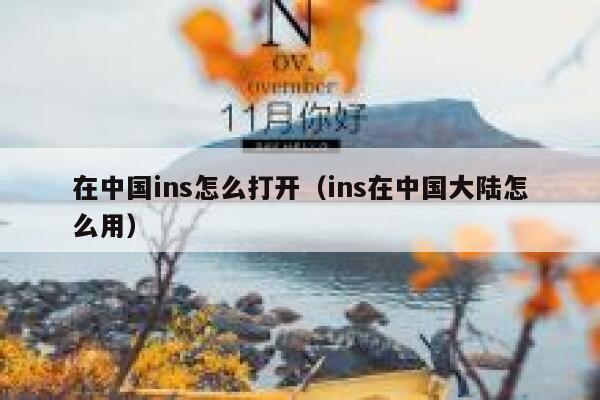 在中国ins怎么打开（ins在中国大陆怎么用） 第1张