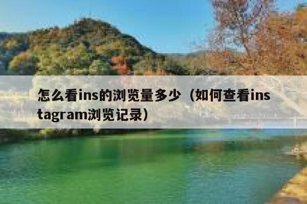 怎么看ins的浏览量多少（如何查看instagram浏览记录） 第1张