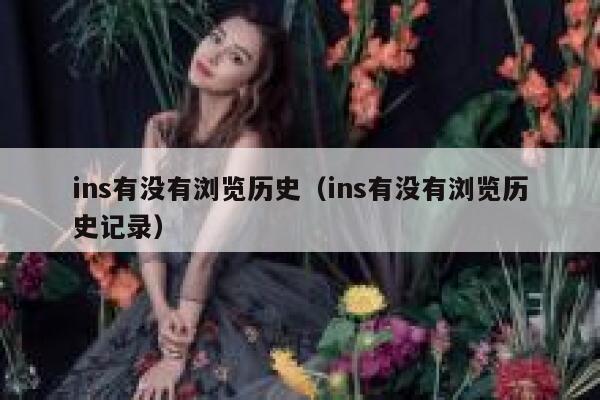 ins有没有浏览历史（ins有没有浏览历史记录） 第1张