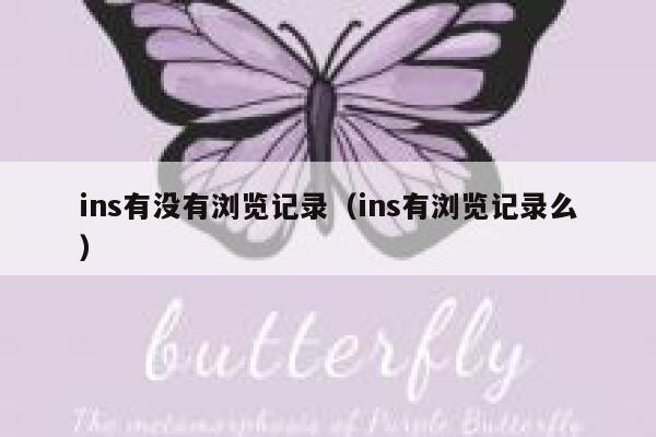 ins有没有浏览记录（ins有浏览记录么） 第1张