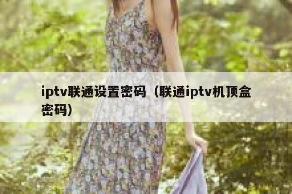 iptv联通设置密码(联通iptv机顶盒密码) 第1张 iptv联通设置密码(联通iptv机顶盒密码) 第1张