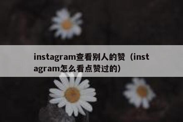 instagram查看别人的赞（instagram怎么看点赞过的） 第1张