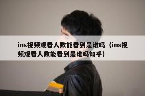 ins视频观看人数能看到是谁吗（ins视频观看人数能看到是谁吗知乎） 第1张