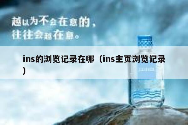 ins的浏览记录在哪（ins主页浏览记录） 第1张