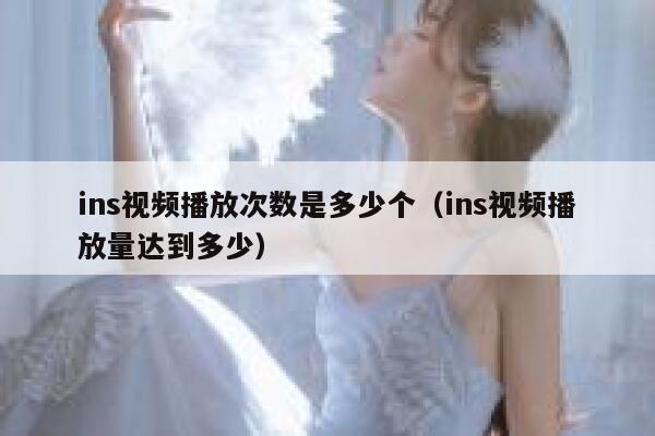 ins视频播放次数是多少个（ins视频播放量达到多少） 第1张