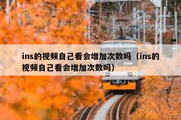 ins的视频自己看会增加次数吗（ins的视频自己看会增加次数吗） 第1张