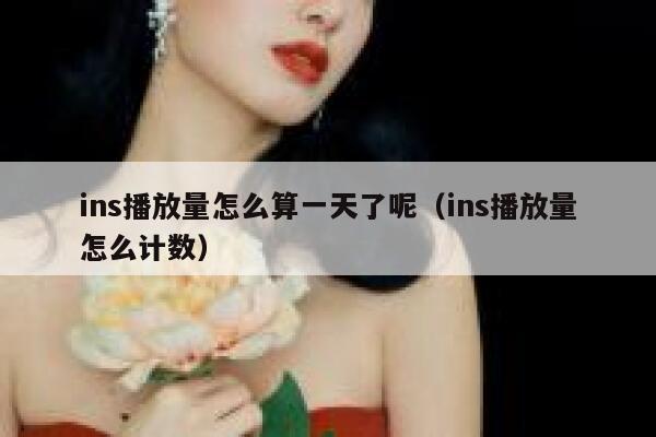 ins播放量怎么算一天了呢（ins播放量怎么计数） 第1张
