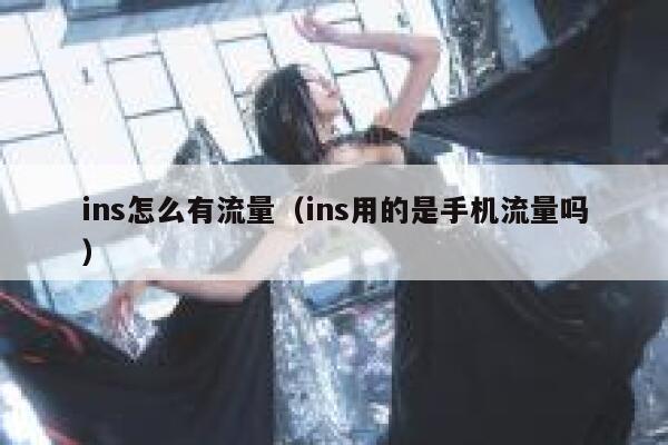ins怎么有流量（ins用的是手机流量吗） 第1张