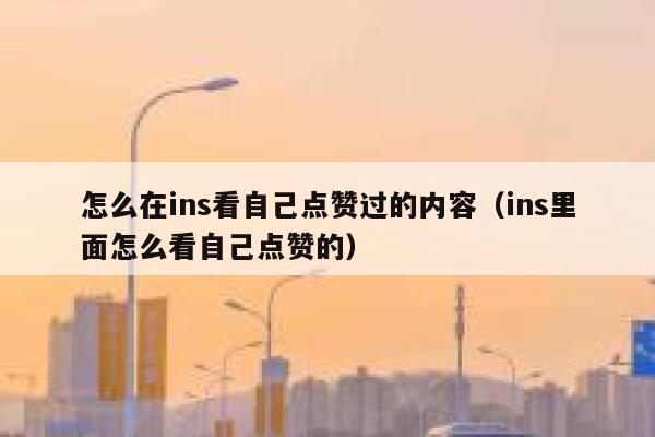 怎么在ins看自己点赞过的内容(ins里面怎么看自己点赞的) 第1张 怎么在ins看自己点赞过的内容(ins里面怎么看自己点赞的) 第1张