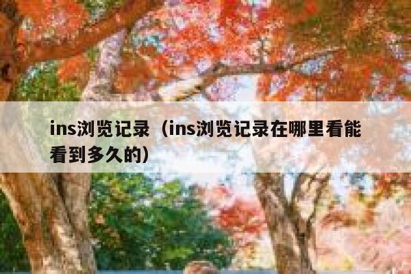 ins浏览记录(ins浏览记录在哪里看能看到多久的) 第1张 ins浏览记录(ins浏览记录在哪里看能看到多久的) 第1张