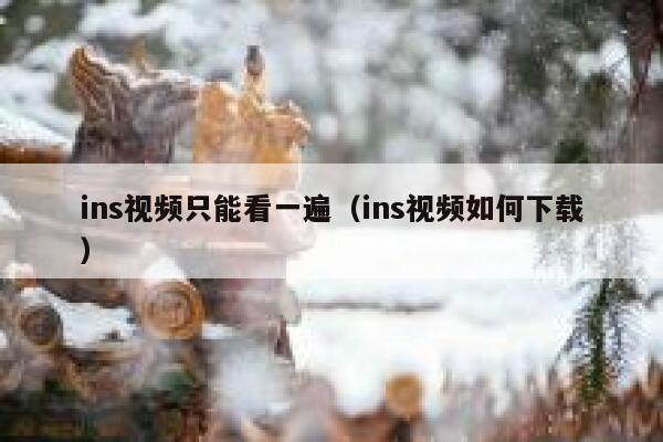 ins视频只能看一遍(ins视频如何下载) 第1张 ins视频只能看一遍(ins视频如何下载) 第1张