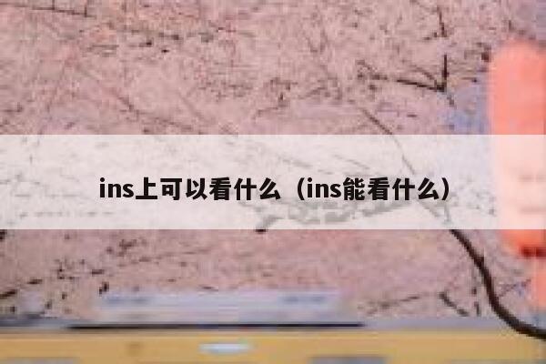 ins上可以看什么（ins能看什么） 第1张