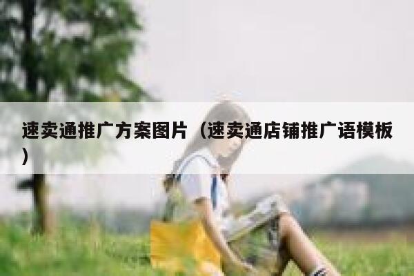 速卖通推广方案图片（速卖通店铺推广语模板） 第1张