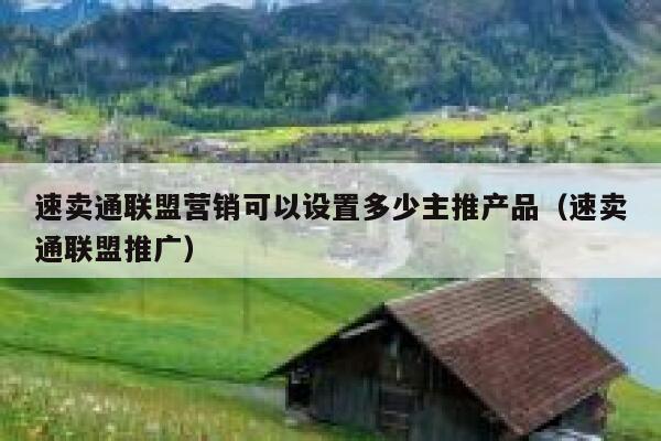 速卖通联盟营销可以设置多少主推产品（速卖通联盟推广） 第1张