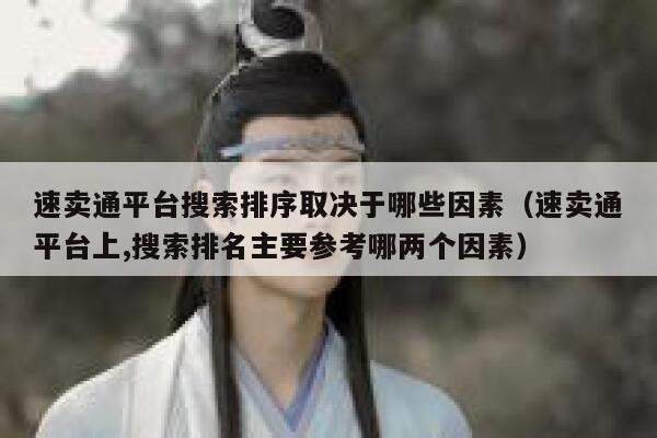 速卖通平台搜索排序取决于哪些因素（速卖通平台上,搜索排名主要参考哪两个因素） 第1张