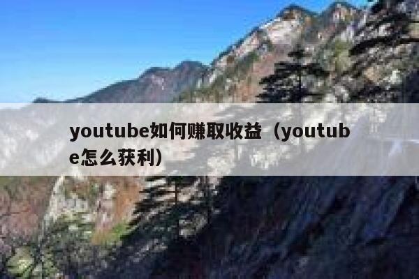 youtube如何赚取收益（youtube怎么获利） 第1张