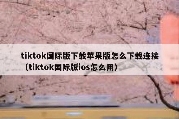 tiktok国际版下载苹果版怎么下载连接（tiktok国际版ios怎么用） 第1张