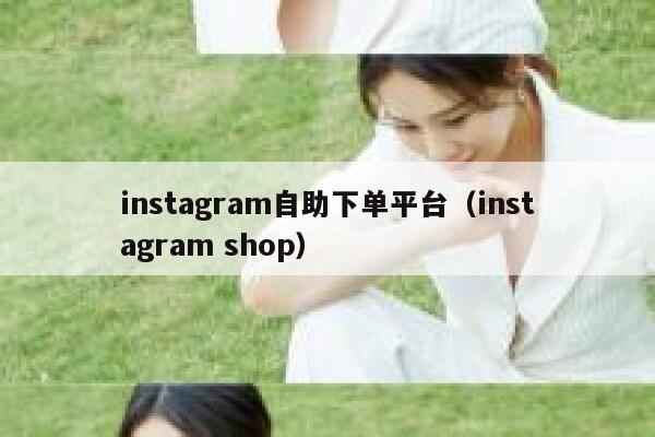 instagram自助下单平台（instagram shop） 第1张