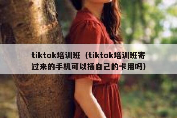 tiktok培训班（tiktok培训班寄过来的手机可以插自己的卡用吗） 第1张