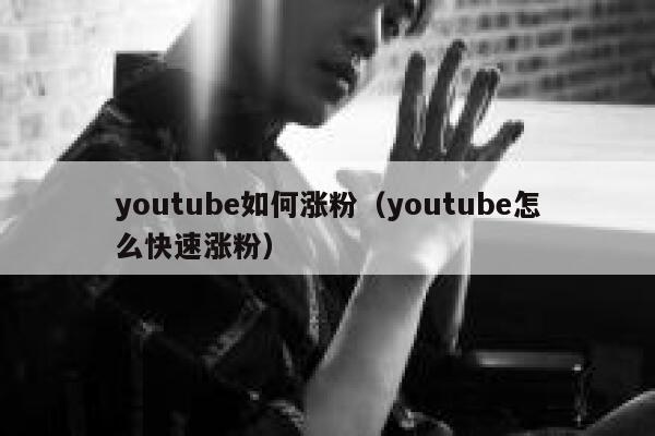 youtube如何涨粉（youtube怎么快速涨粉） 第1张