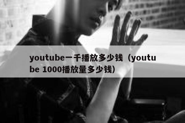 youtube一千播放多少钱（youtube 1000播放量多少钱） 第1张